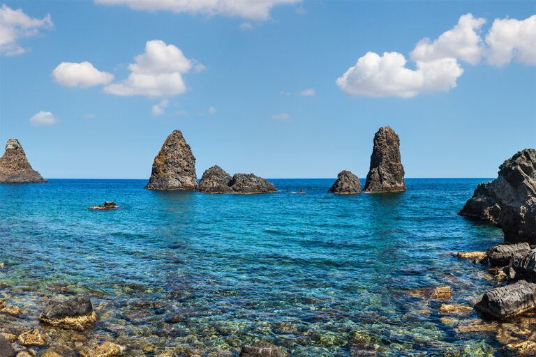 The myth of Ulysses and Polyphemus Faraglioni Acitrezza