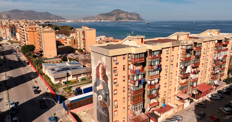 Palermo: the mural “Rusulia” awarded in the Street Art Cities ranking